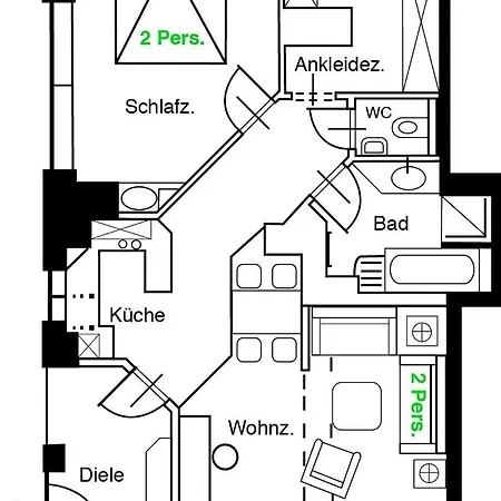 Strandblick Apartment